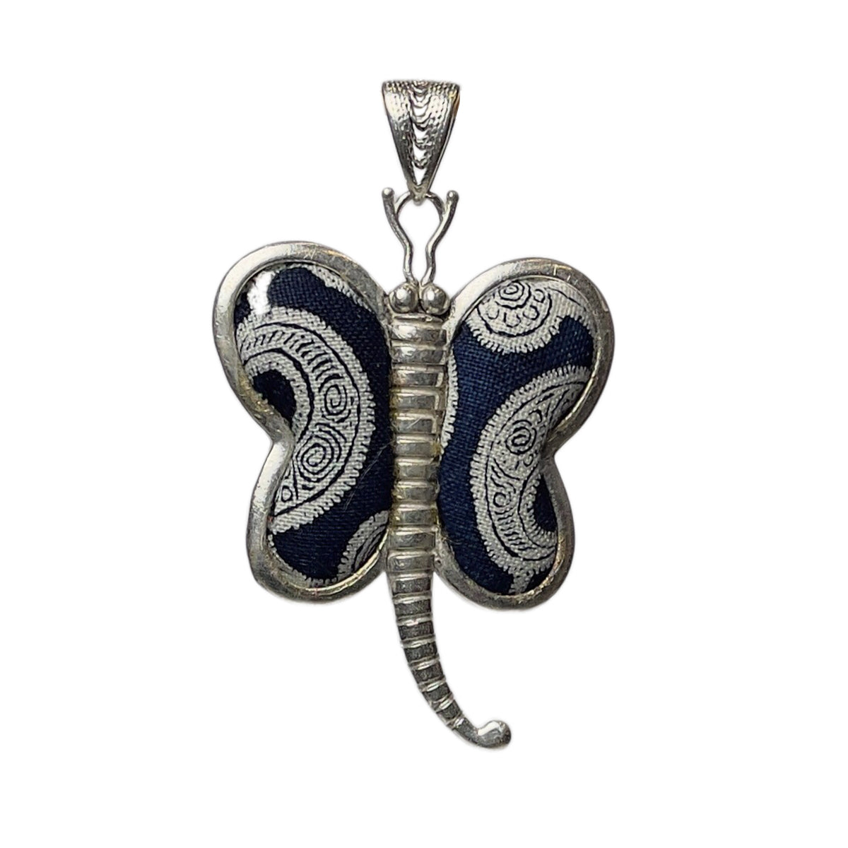 Miao Ethnic Hand-Embroidered, Butterfly Mother for protection, Pendant/M22