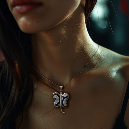 Miao Ethnic Hand-Embroidered, Butterfly Mother for protection, Pendant/M22