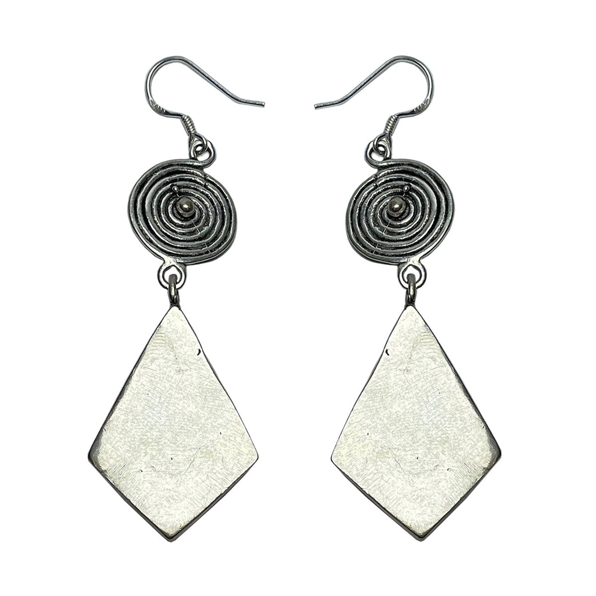 Miao Ethnic Hand-Embroidered,BronzeDrum for luck ,Earrings/B7