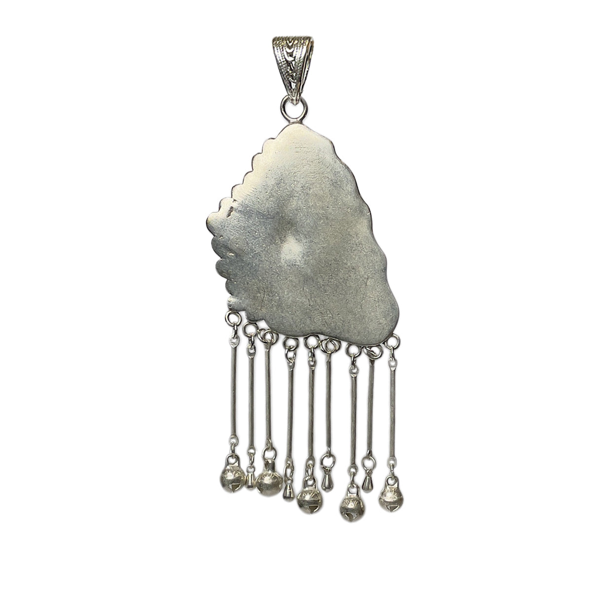 Miao Ethnic Hand-Embroidered, Geometric, Pendant/V24