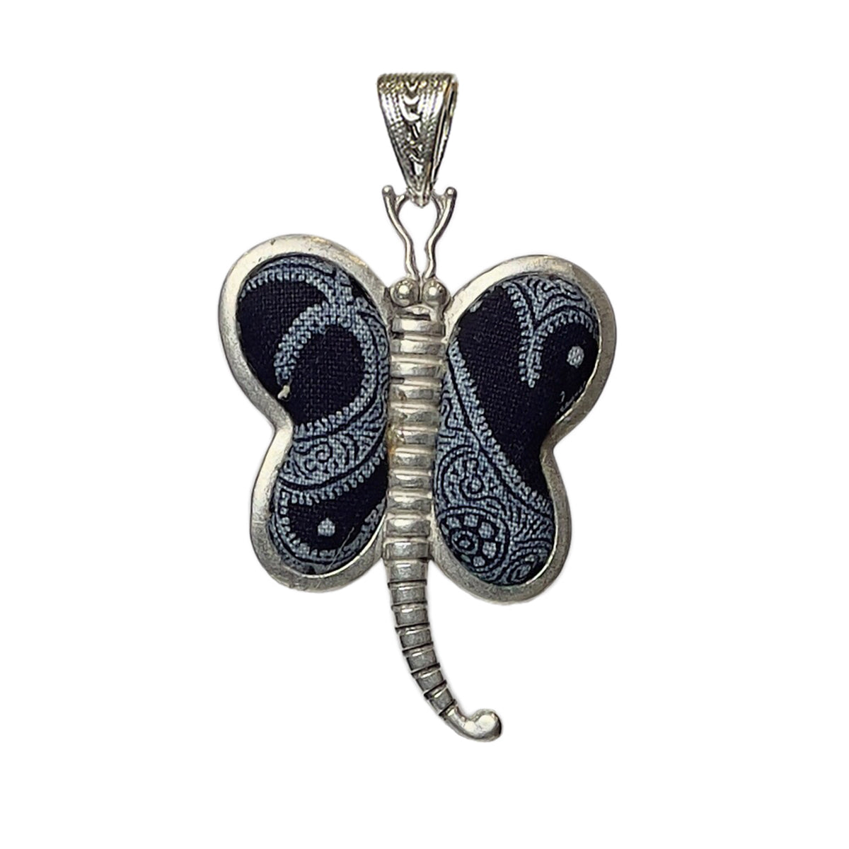 Miao Ethnic Hand-Embroidered, Butterfly Mother for protection, Pendant/M22
