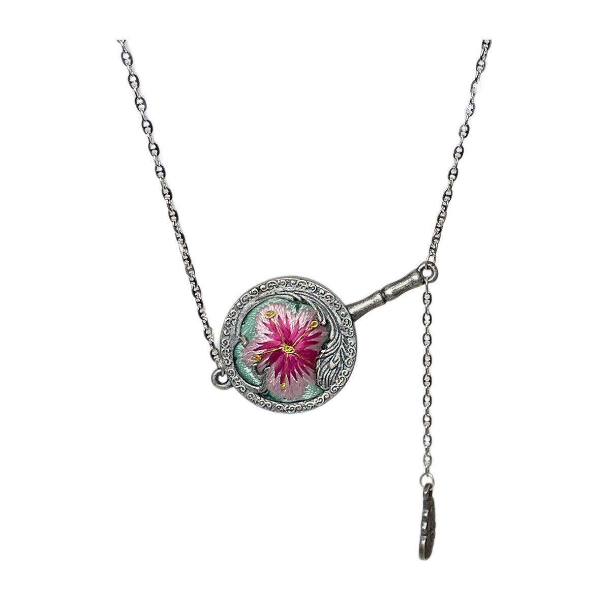 Miao Ethnic Hand-Embroidered, TuanShan for happiness, Pendant/O31