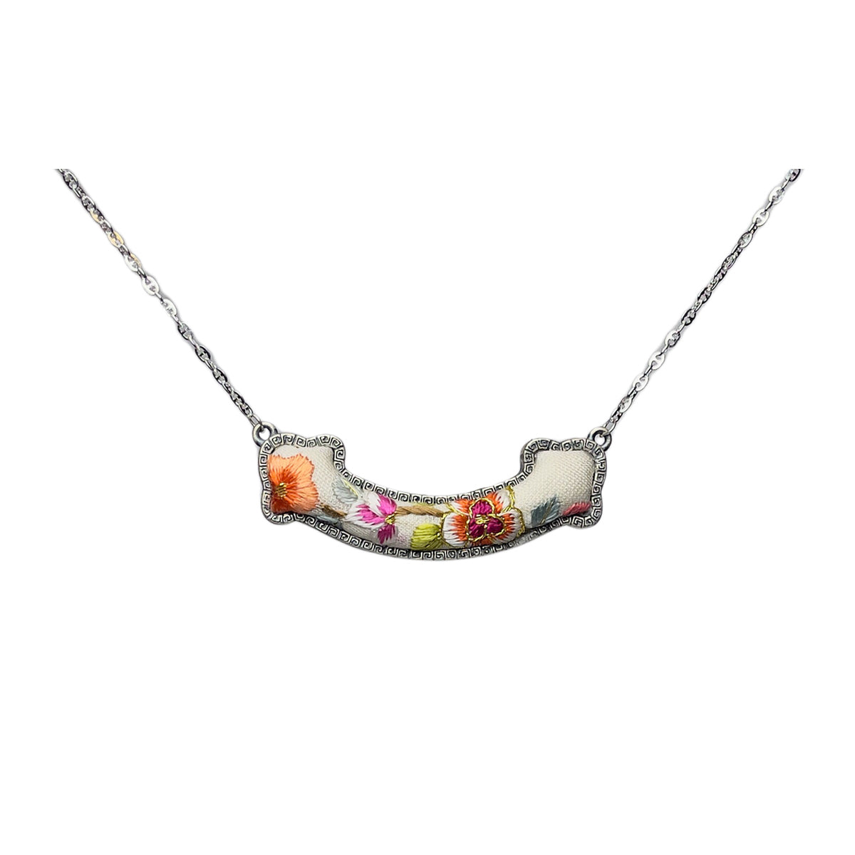Miao Ethnic Hand-Embroidered, RuYi for luck, Pendant/P32