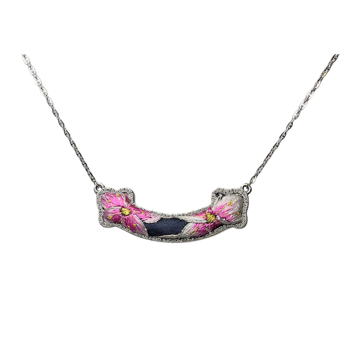 Miao Ethnic Hand-Embroidered, RuYi for luck, Pendant/P32
