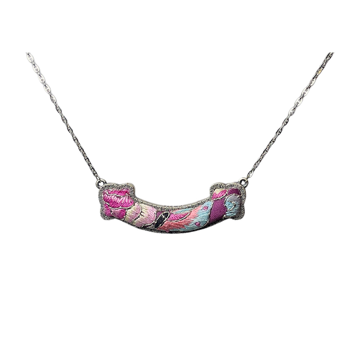 Miao Ethnic Hand-Embroidered, RuYi for luck, Pendant/P32