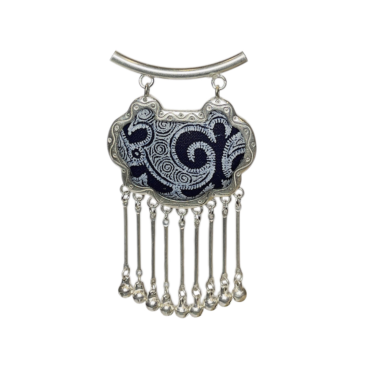 Miao Ethnic Hand-Embroidered, Long Life Lock for health, Pendant/Q33