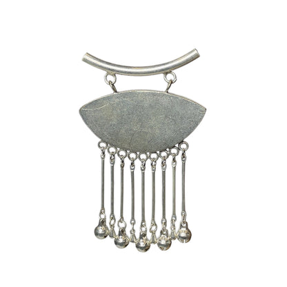 Miao Ethnic Hand-Embroidered, Geometric, Pendant/V34