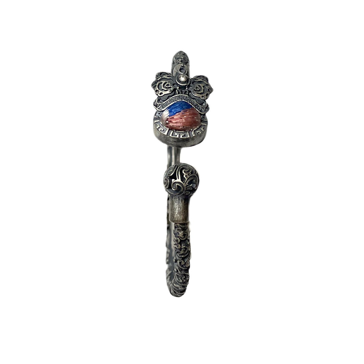 Miao Ethnic Hand-Embroidered, Lion for Power, Bracelet/W