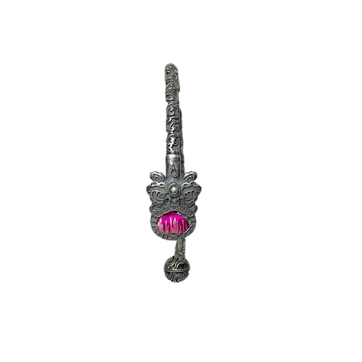 Miao Ethnic Hand-Embroidered, Lion for Power, Bracelet/W