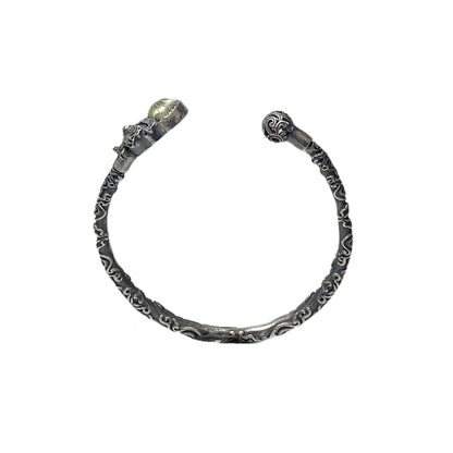 Miao Ethnic Hand-Embroidered, Lion for Power, Bracelet/W