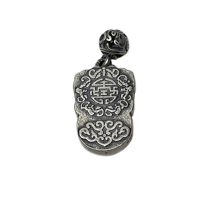 Miao Ethnic Hand-Embroidered, Lion for Power, Pendant/T43
