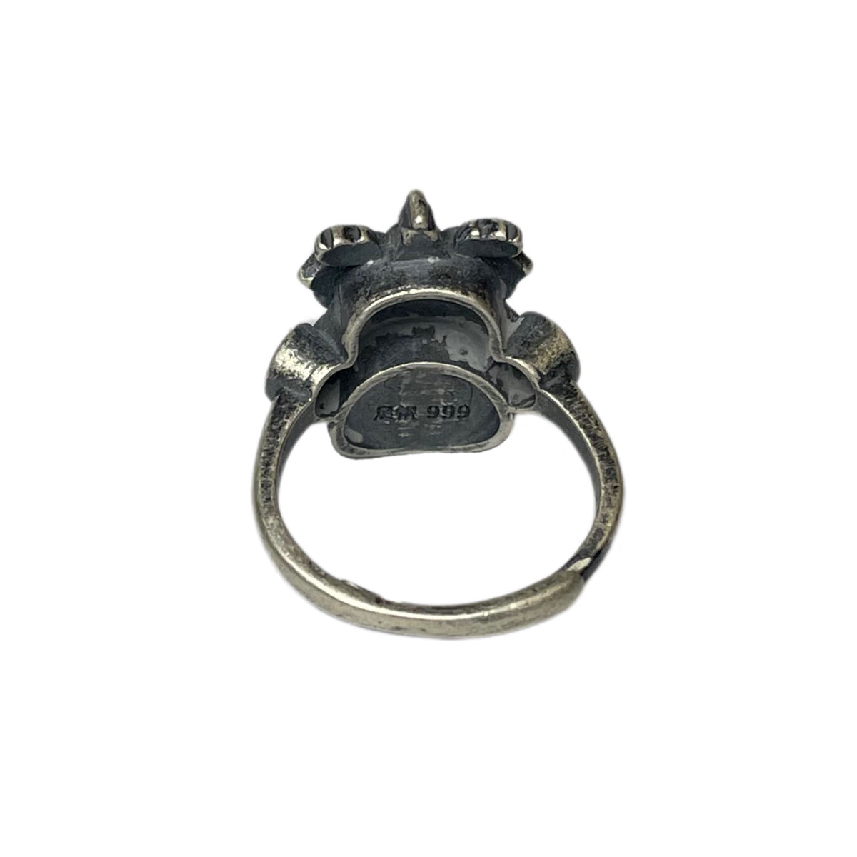 Miao Ethnic Hand-Embroidered, Lion for Power, Ring/X
