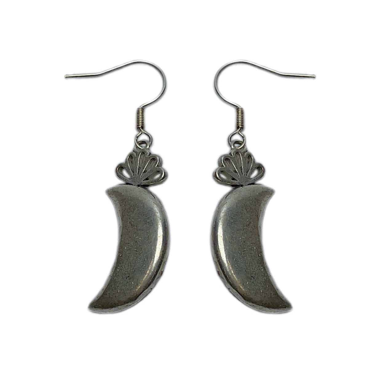 Miao Ethnic Hand-Embroidered,Moon for luck&beaty ,Earrings/i11