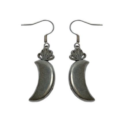 Miao Ethnic Hand-Embroidered,Moon for luck&beaty ,Earrings/i11