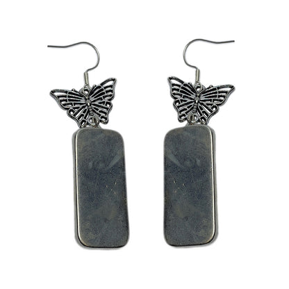 Miao Ethnic Hand-Embroidered, Butterfly Mother for protection, Earrings/C12