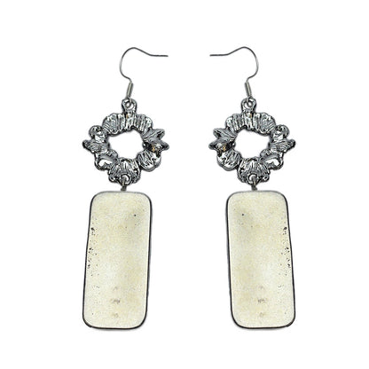 Miao Ethnic Hand-Embroidered,Plants for nuture ,Earrings/F13