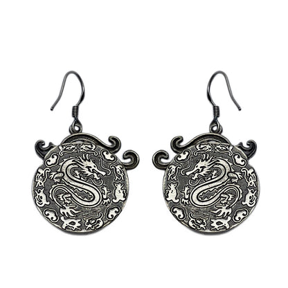 Miao Ethnic Hand-Embroidered,MiaoDragon for luck ,Earrings/D14