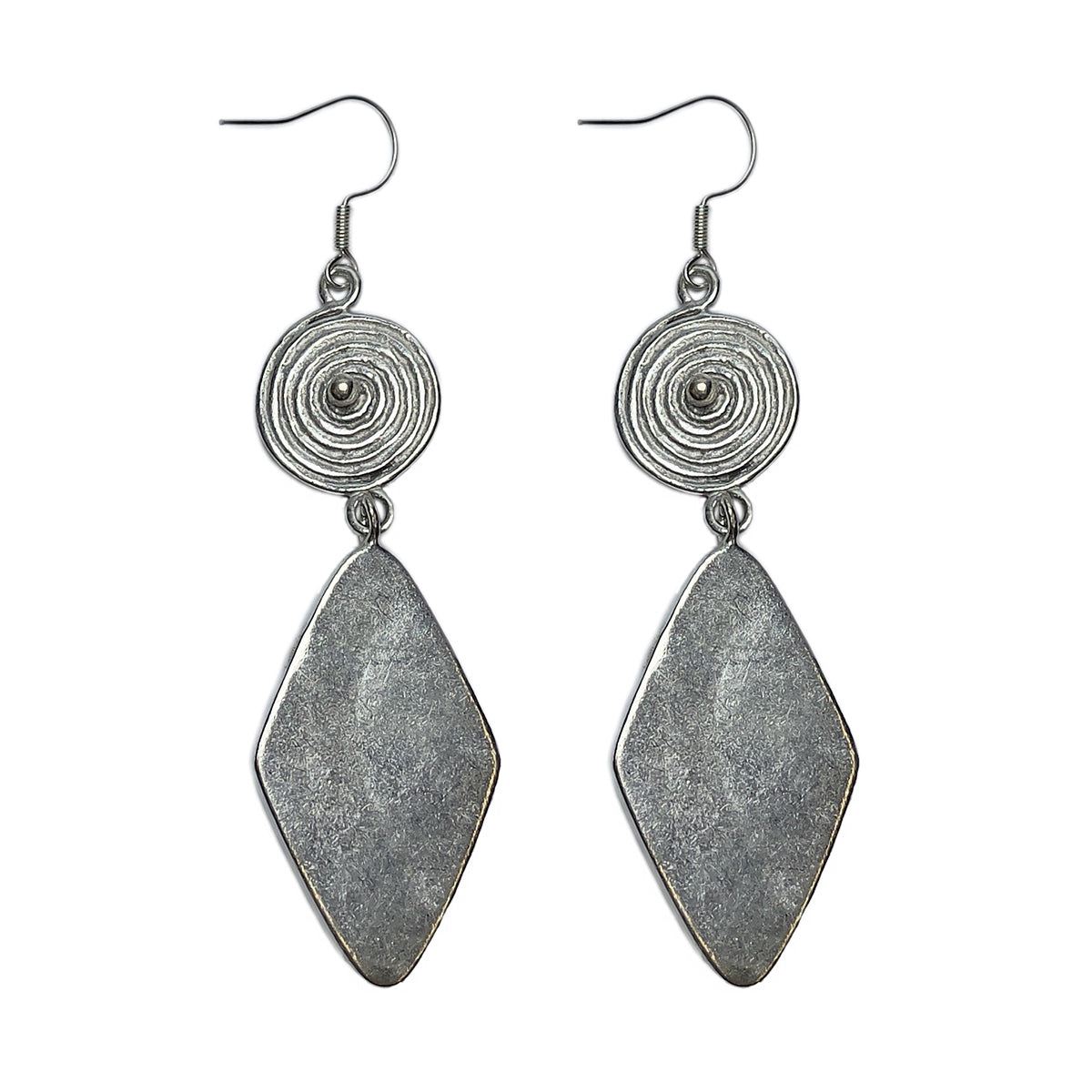 Miao Ethnic Hand-Embroidered,BronzeDrum for luck ,Earrings/B18
