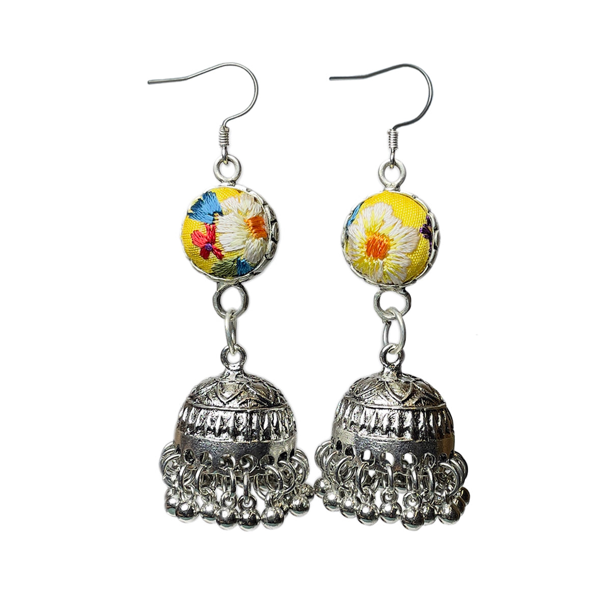 Miao Ethnic Hand-Embroidered,Bell for luck ,Earrings/H25