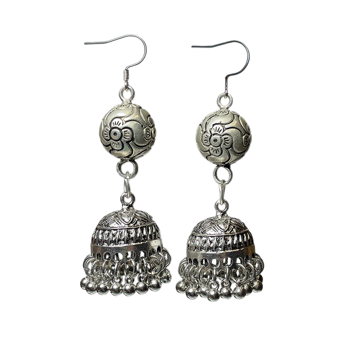 Miao Ethnic Hand-Embroidered,Bell for luck ,Earrings/H25