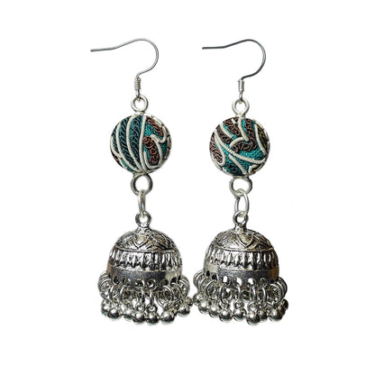 Miao Ethnic Hand-Embroidered,Bell for luck ,Earrings/H25