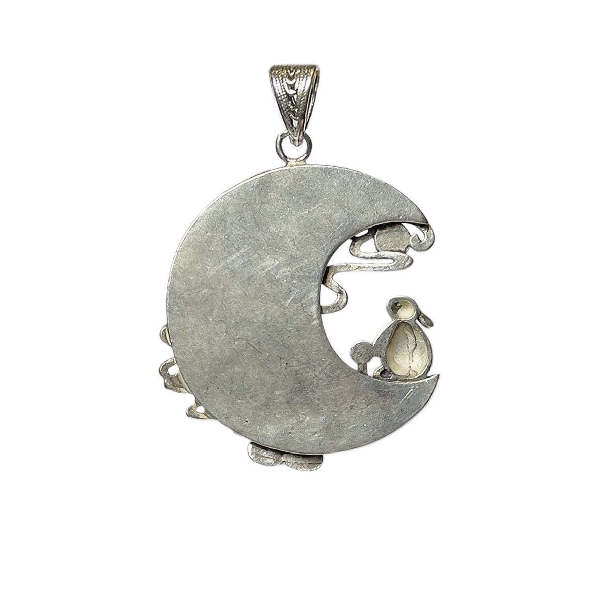 Miao Ethnic Hand-Embroidered, Moon for luck&beaty, Pendant/L5