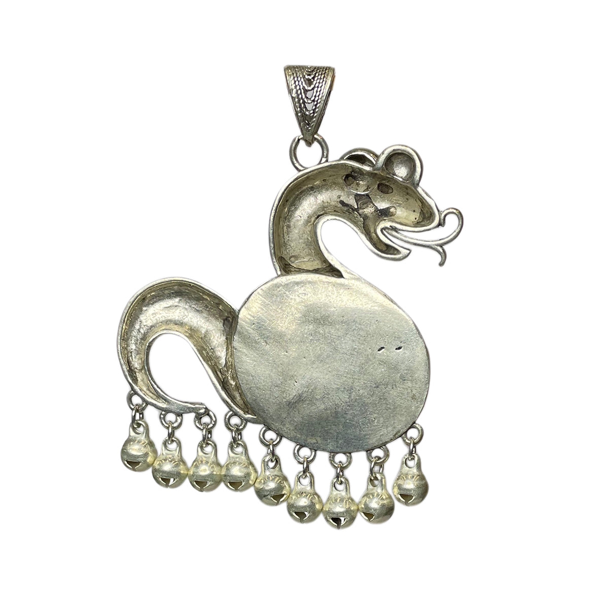 Miao Ethnic Hand-Embroidered, Loong for power, Pendant/J13
