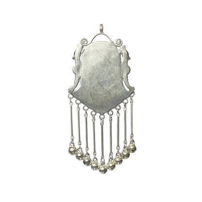 Miao Ethnic Hand-Embroidered, Geometric, Pendant/V15
